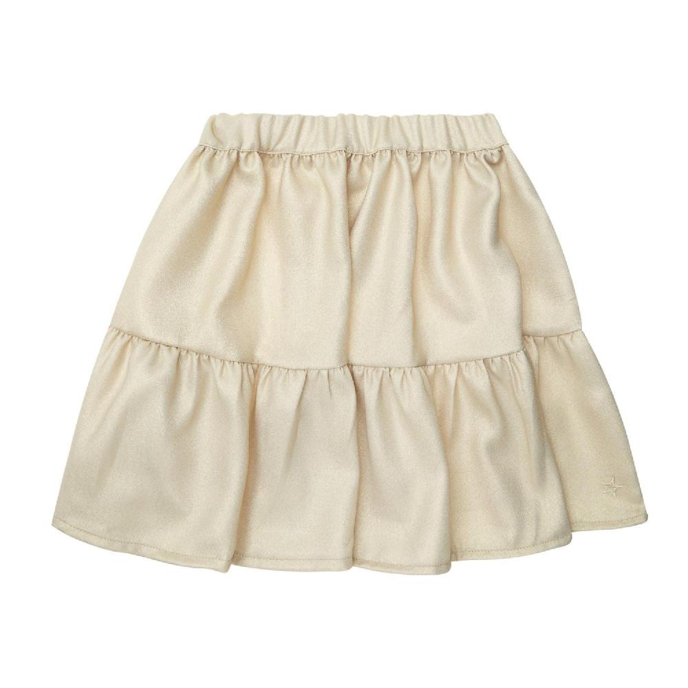 tocoto vintage Mini falda vuelo oro