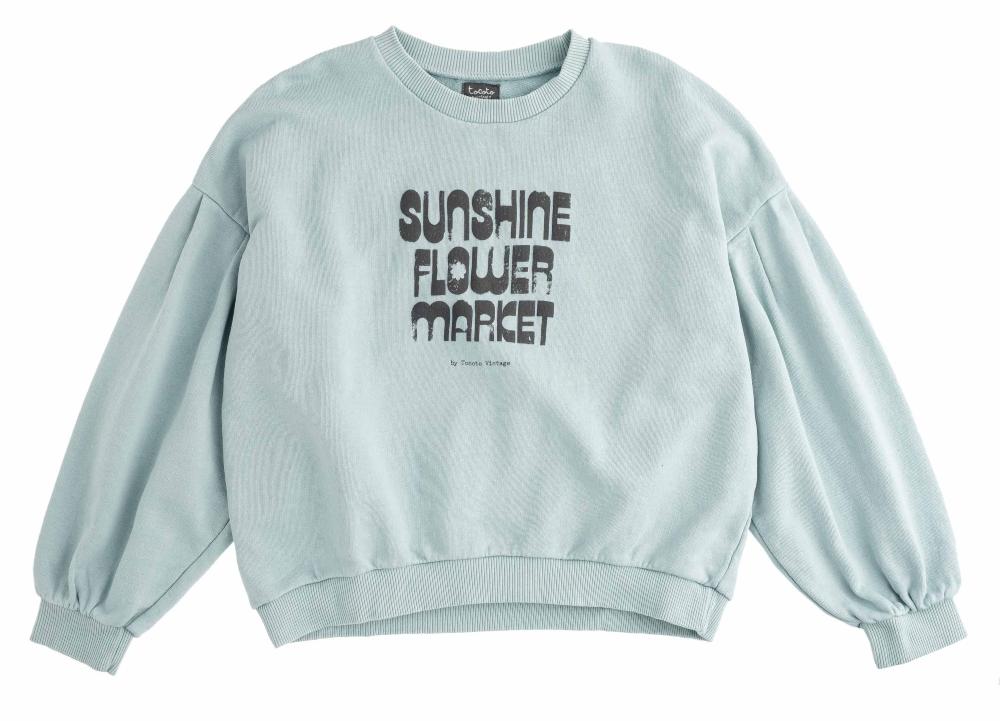 tocoto vintage ORG. FLEECE SWEATSHIRT KID GIRL