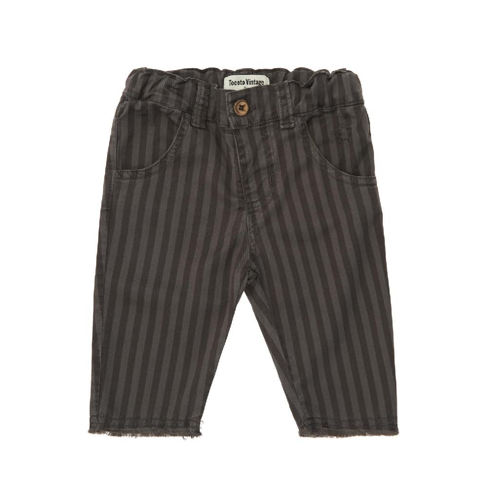 tocoto vintage Pantalón vaquero bebé listado