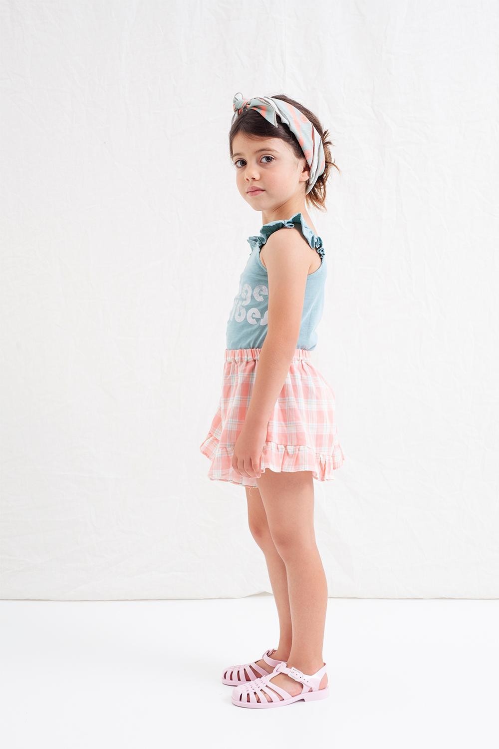 tocoto vintage SHORTS CUADROS DOBLE TELA