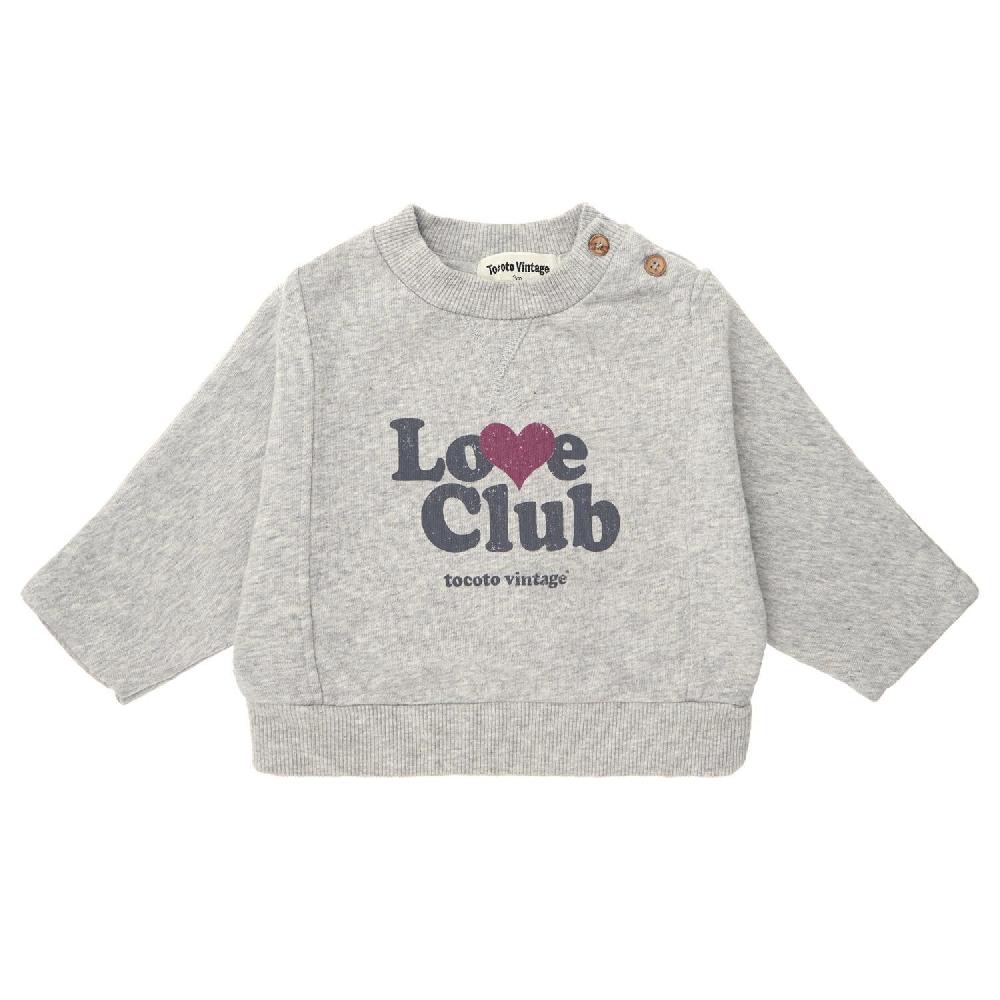tocoto vintage Sudadera "Love Club" bebe