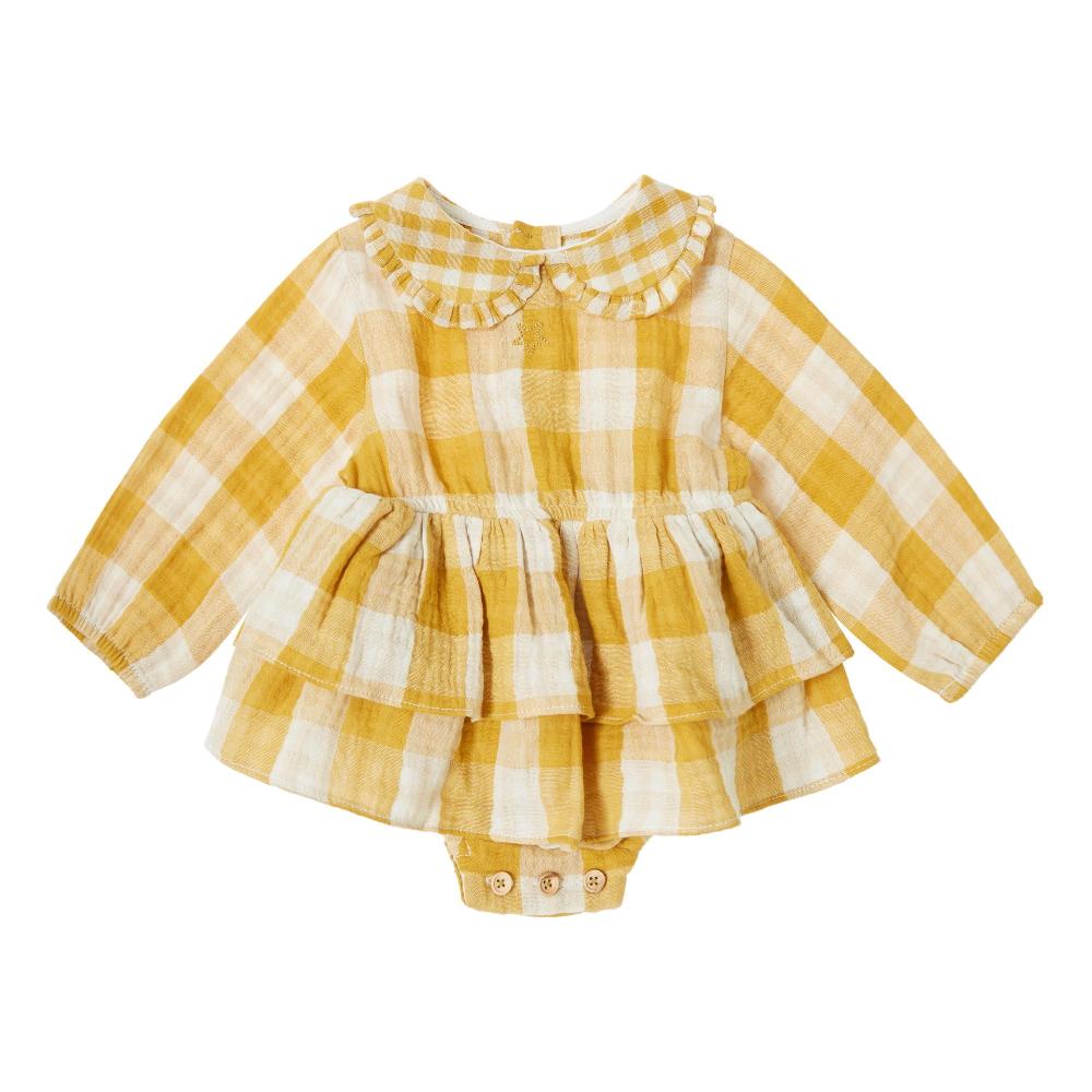 tocoto vintage VESTIDO BEBE CUADROS VICHY