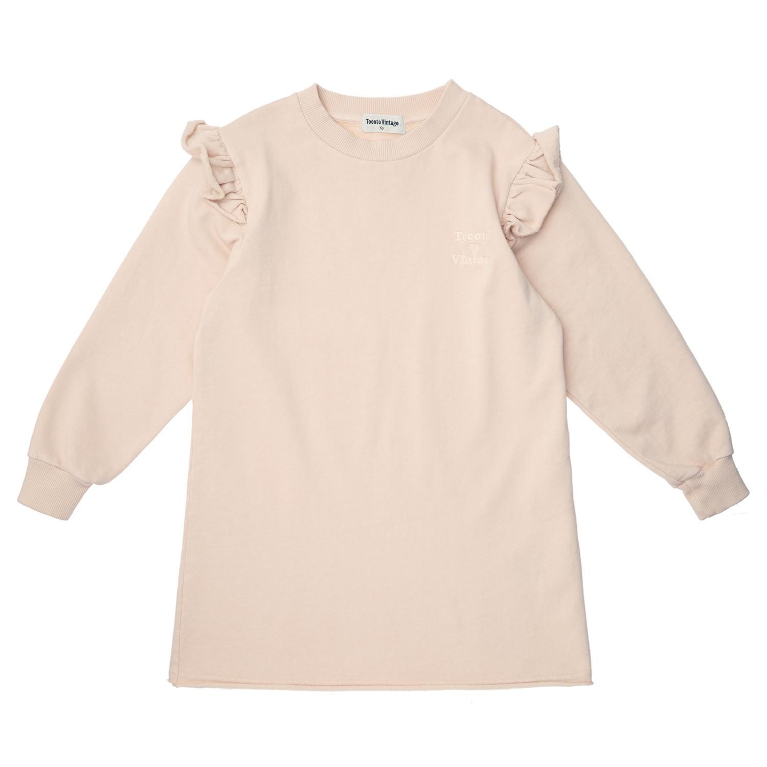 tocoto vintage Vestido felpa volantes