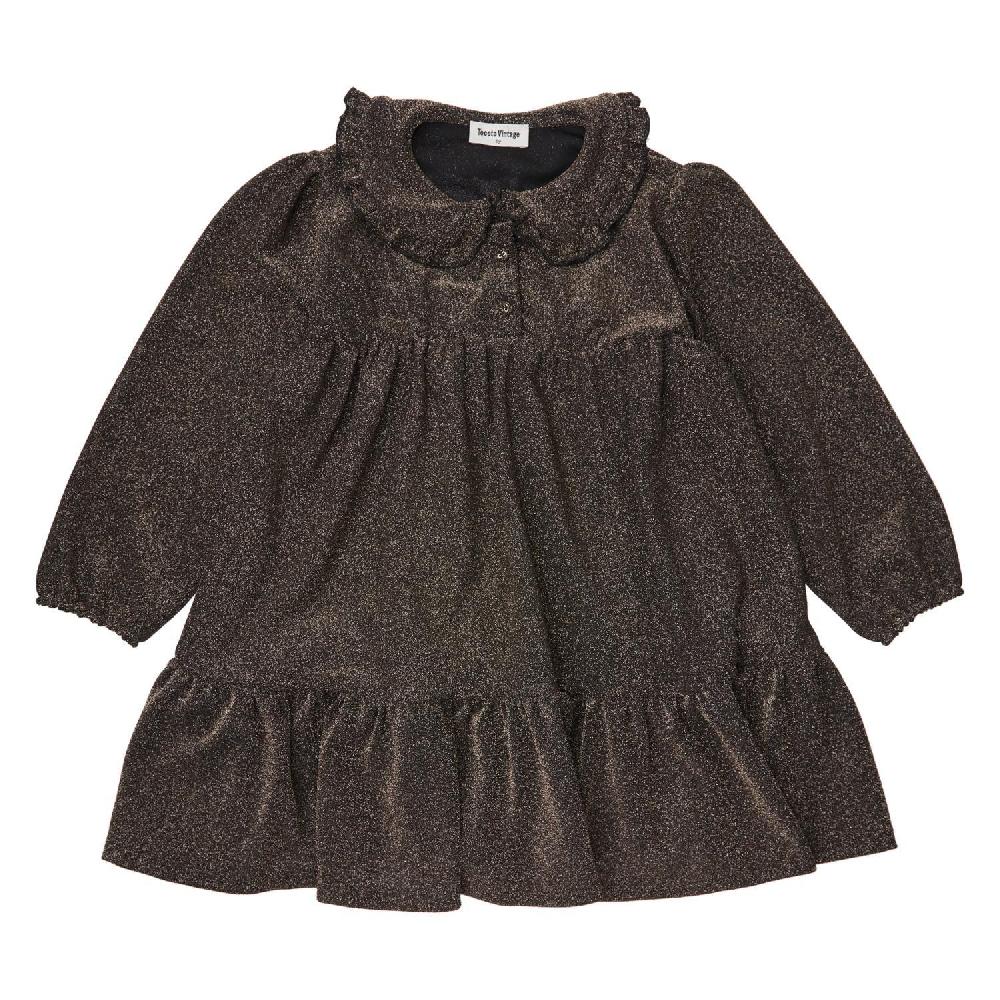 tocoto vintage Vestido mini dorado