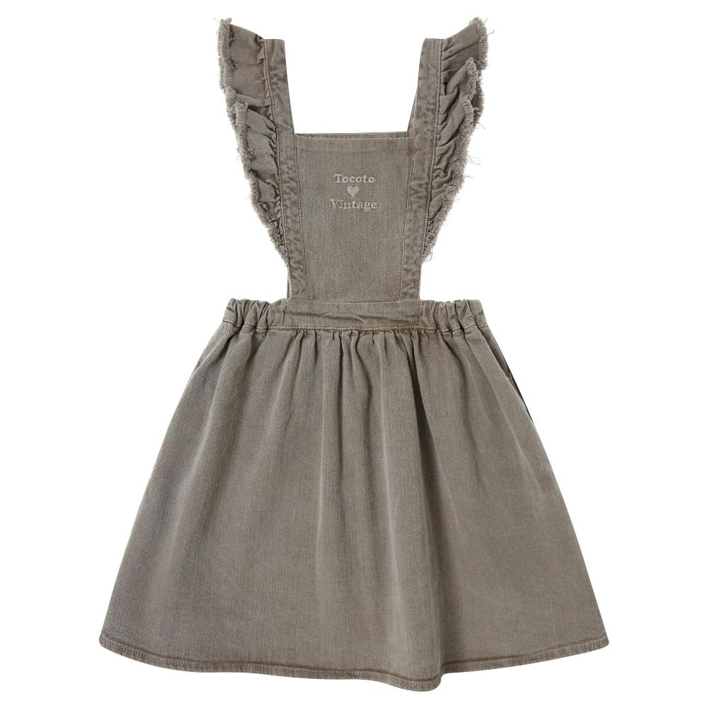 tocoto vintage VESTIDO PICHI DENIM PIGMENTOS