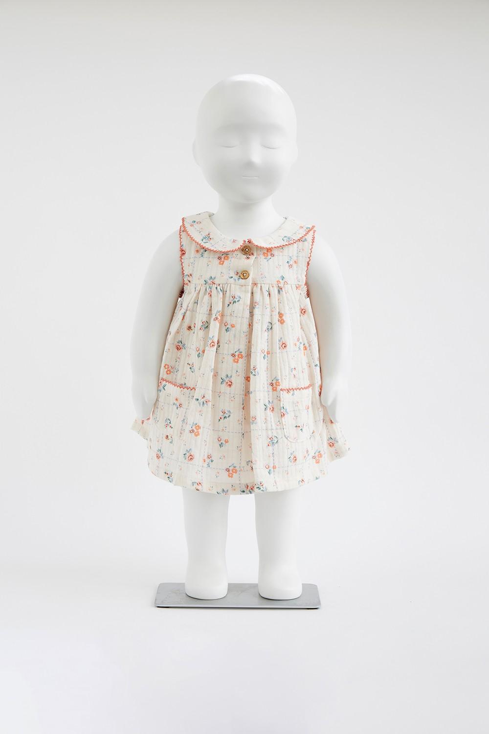 tocoto vintage VESTIDO BODY ESTAMPADO CUADRO FLORES