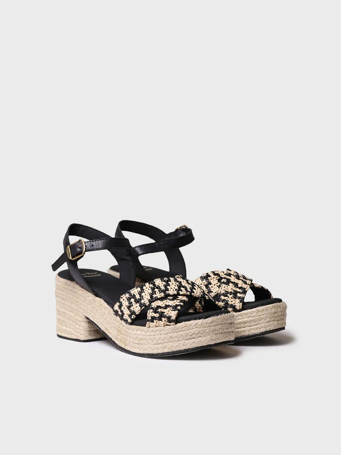 Toni Pons ATENES - Alpargata De Tacón Ancho Abierta De Mujer | ATENES