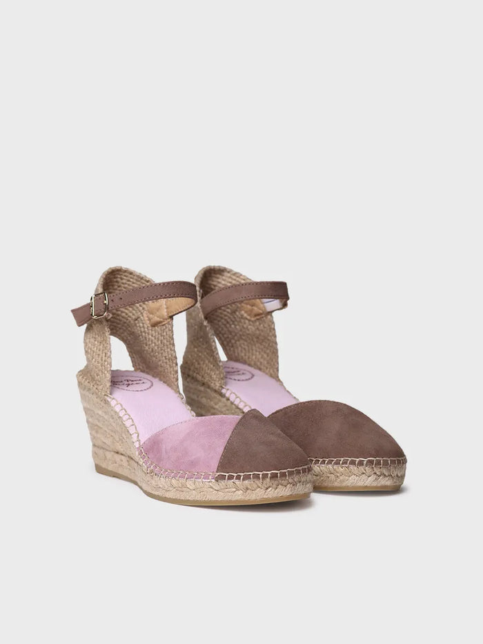 Toni Pons BERAL - Alpargata De Mujer En Ante Bicolor Con Cuña | BERAL