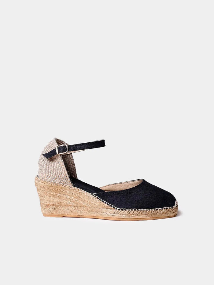 toni pons CALDES - Alpargata de cuña de yute con hebilla | CALDES