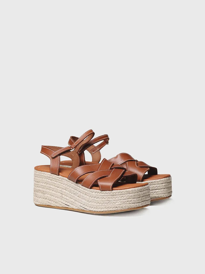 Toni Pons CRISTINA - Sandalia De Plataforma Dorada | CRISTINA