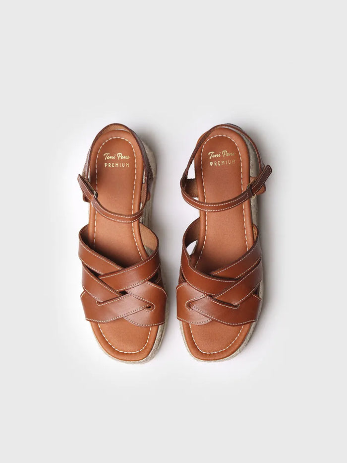 Toni Pons CRISTINA - Sandalia De Plataforma Dorada | CRISTINA