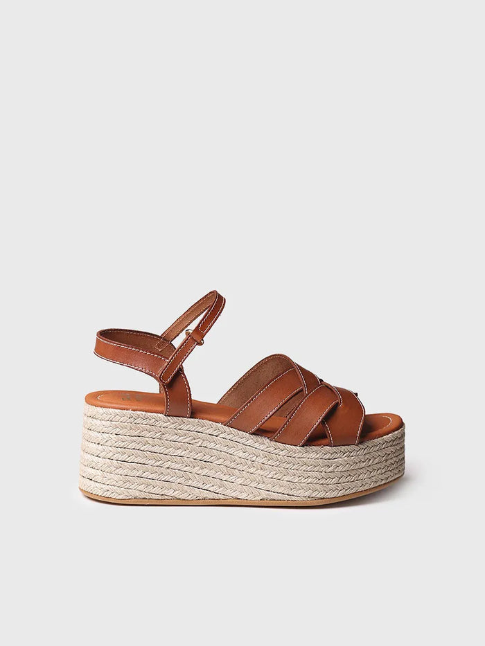 toni pons CRISTINA - Sandalia de plataforma dorada | CRISTINA