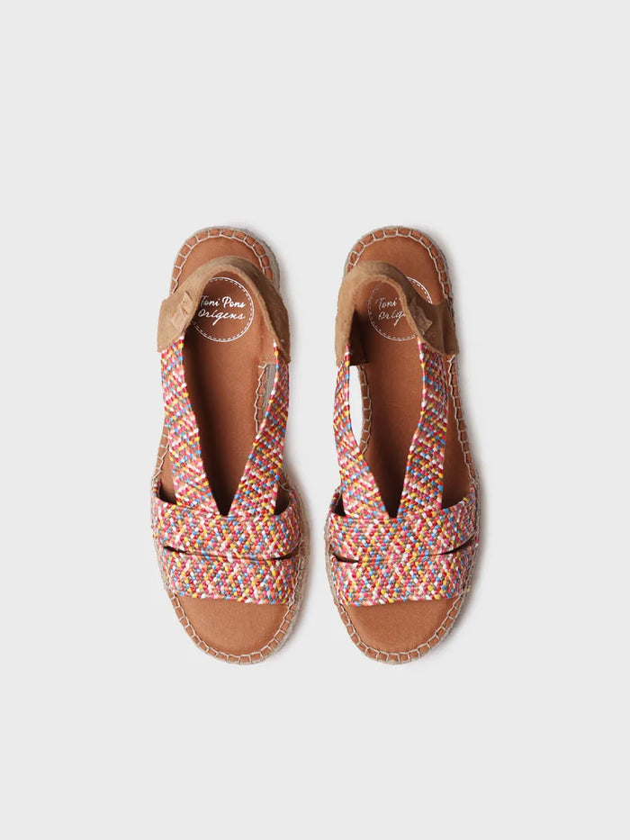 Toni Pons DALYN - Alpargata De Mujer Con Tacón Ancho Y Elásticos Bicolor | DALYN