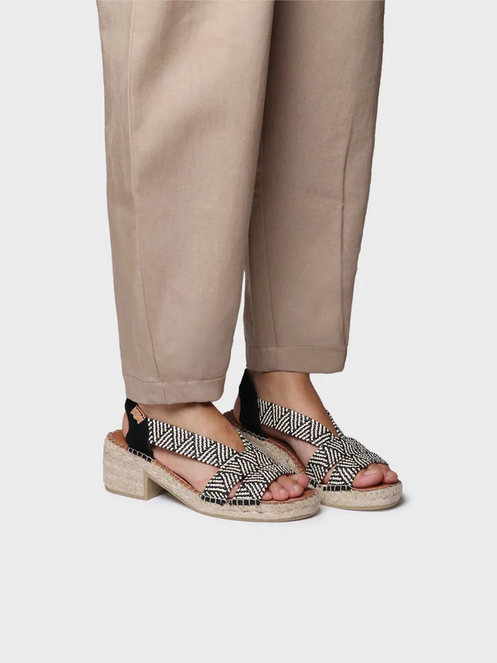 Toni Pons DALYN - Alpargata De Mujer Con Tacón Ancho Y Elásticos Bicolor | DALYN