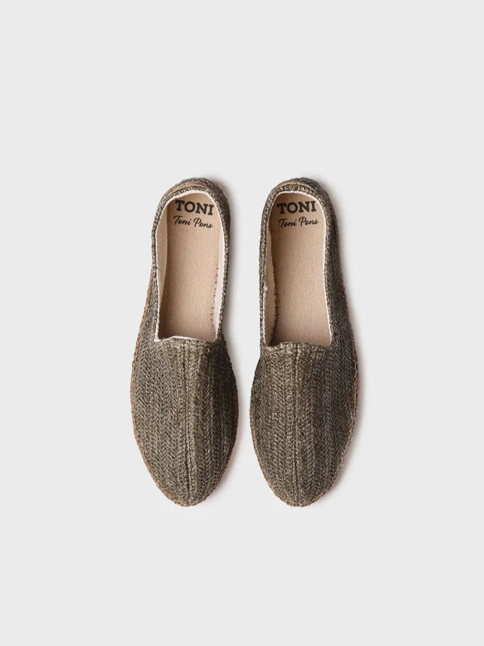 Toni Pons DAMASC - Alpargata Cerrada De Hombre En Rafia Con Suela De Yute | DAMASC