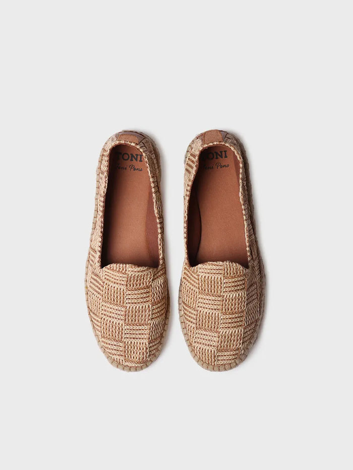 Toni Pons DARWIN - Alpargata Cerrada De Hombre En Rafia Con Tirador Trasero | DARWIN