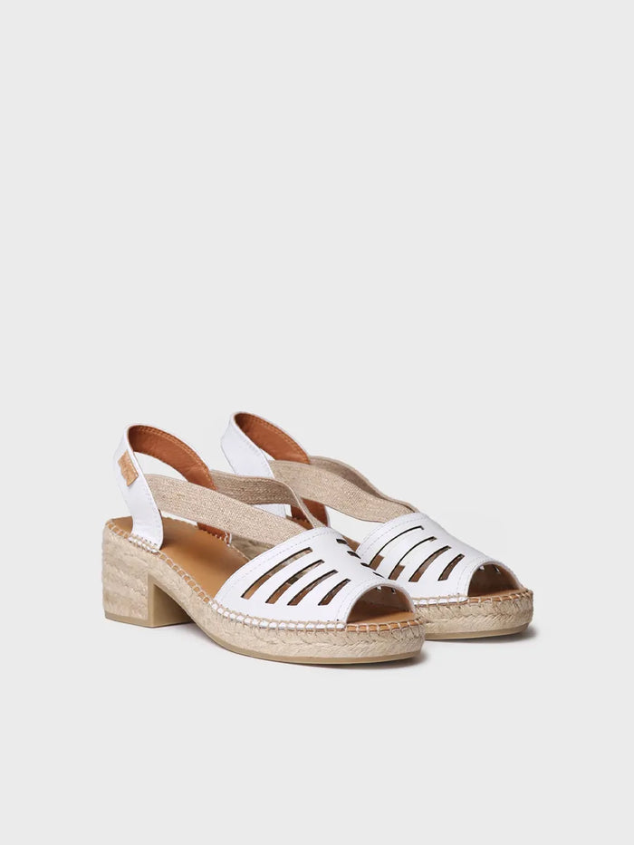 Toni Pons DIMA - Alpargata De Mujer En Piel Con Tacón Ancho Y Elásticos | DIMA