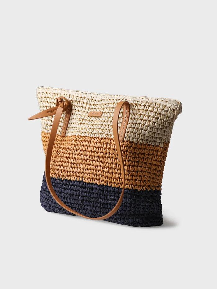 Toni Pons DORA - Bolso Shopper En Rafia De Papel Con Cremallera | DORA
