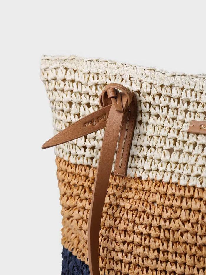 Toni Pons DORA - Bolso Shopper En Rafia De Papel Con Cremallera | DORA