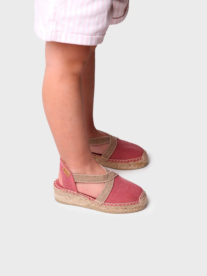 Toni Pons EDITA-V - Alpargata Infantil En Tejido Con Cuña Y Elásticos | EDITA-V