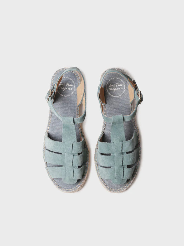 Toni Pons ELENA - Sandalia Cangrejera De Mujer En Serraje | ELENA