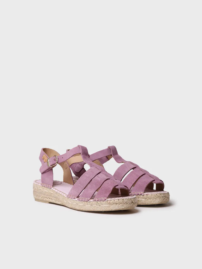 Toni Pons ELENA - Sandalia Cangrejera De Mujer En Serraje | ELENA