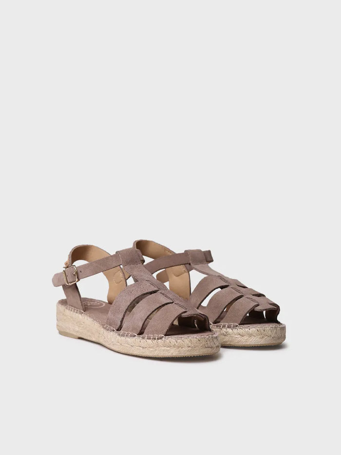 Toni Pons ELENA - Sandalia Cangrejera De Mujer En Serraje | ELENA