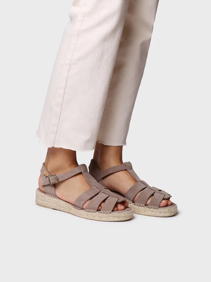 Toni Pons ELENA - Sandalia Cangrejera De Mujer En Serraje | ELENA