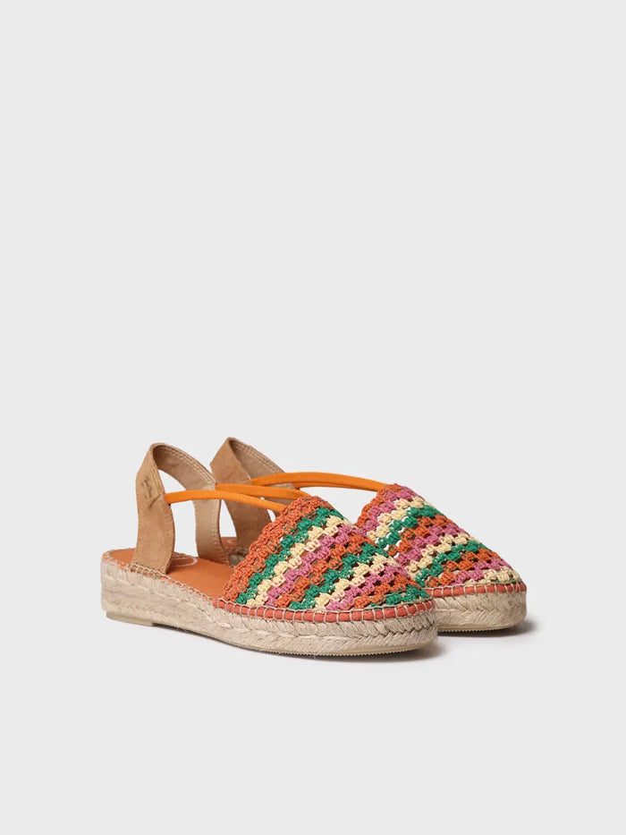Toni Pons EMILIA - Alpargata Plana De Mujer En Crochet Multicolor | EMILIA