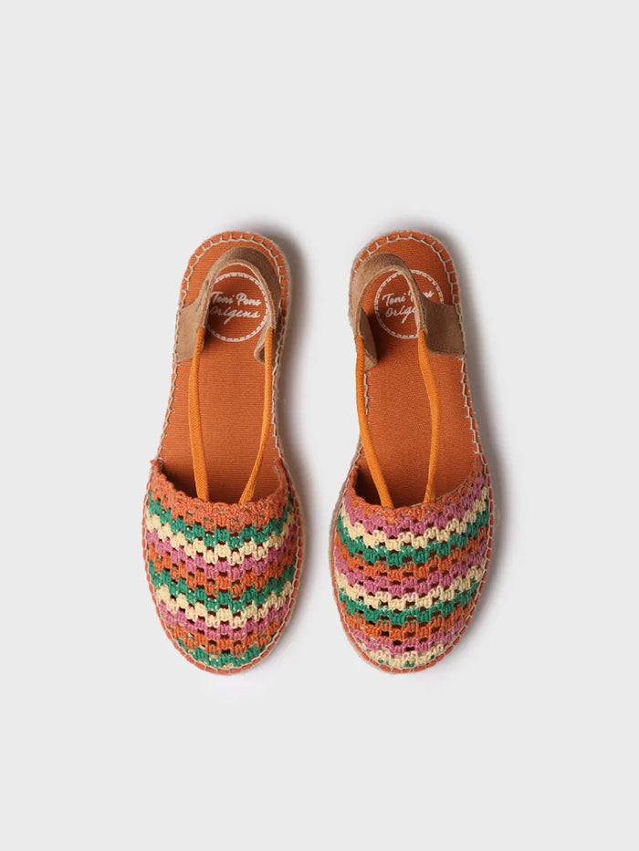 Toni Pons EMILIA - Alpargata Plana De Mujer En Crochet Multicolor | EMILIA