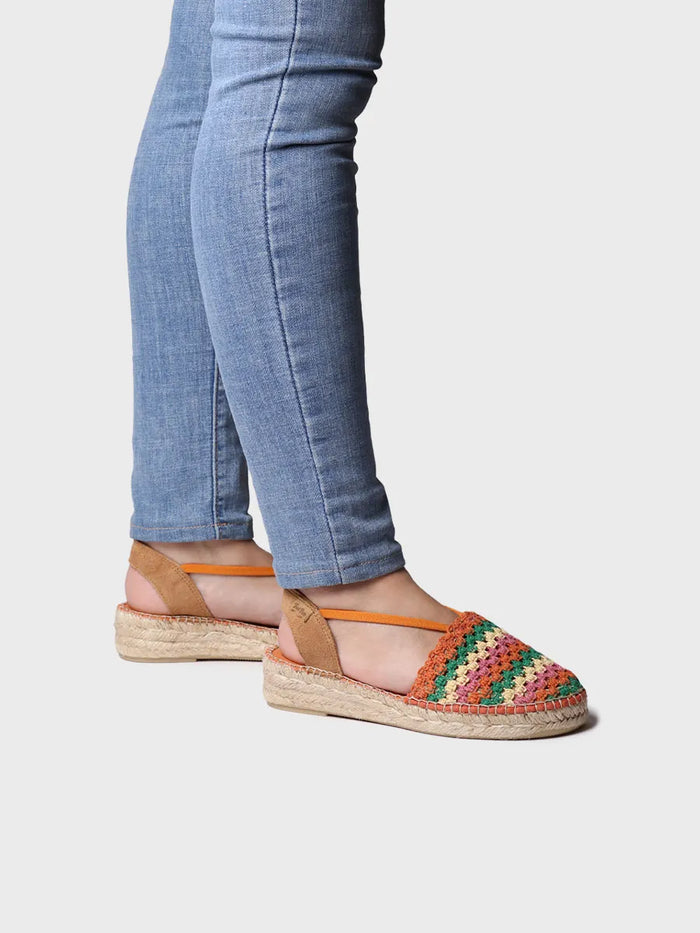 Toni Pons EMILIA - Alpargata Plana De Mujer En Crochet Multicolor | EMILIA