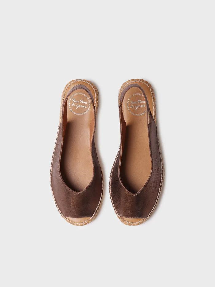 Toni Pons ERICA-AS - Alpargata Peep Toe De Mujer En Piel Brillante | ERICA-AS