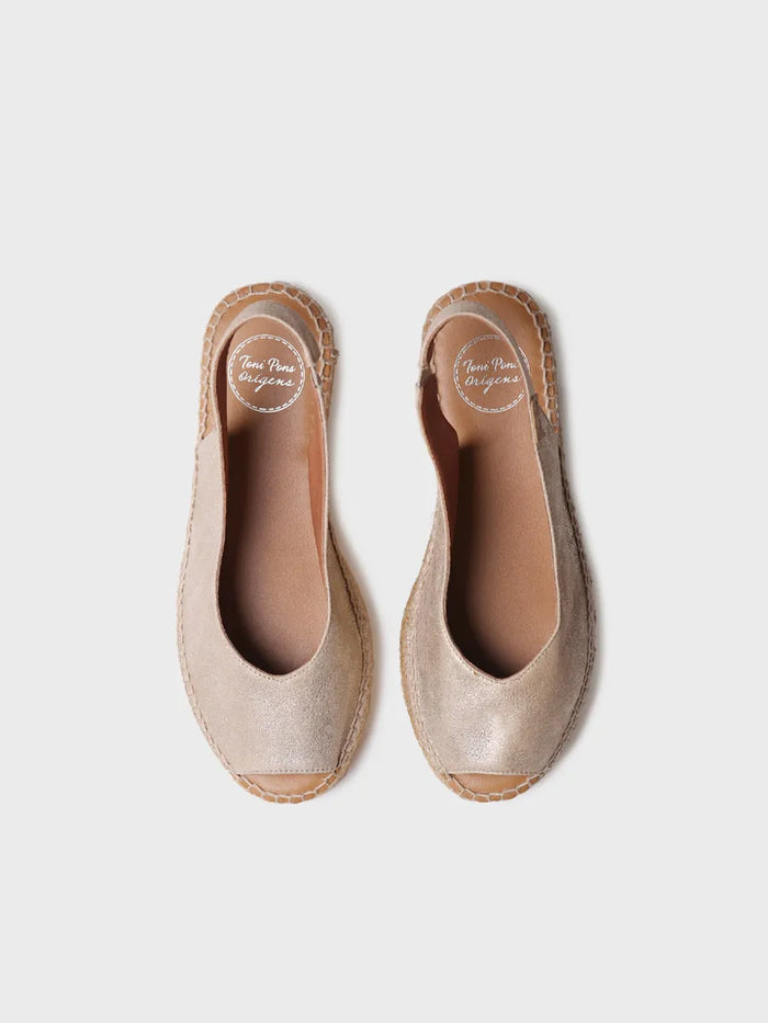 Toni Pons ERICA-AS - Alpargata Peep Toe De Mujer En Piel Brillante | ERICA-AS