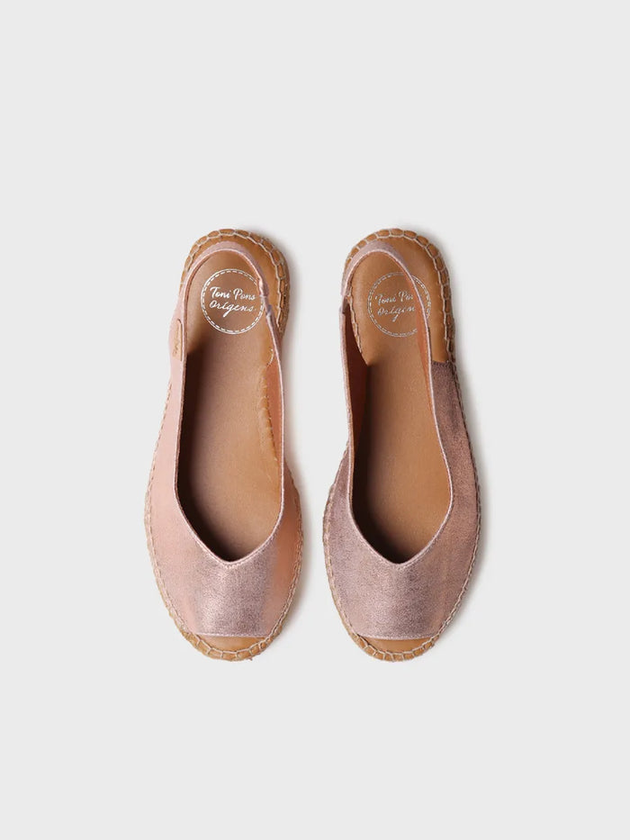 Toni Pons ERICA-AS - Alpargata Peep Toe De Mujer En Piel Brillante | ERICA-AS