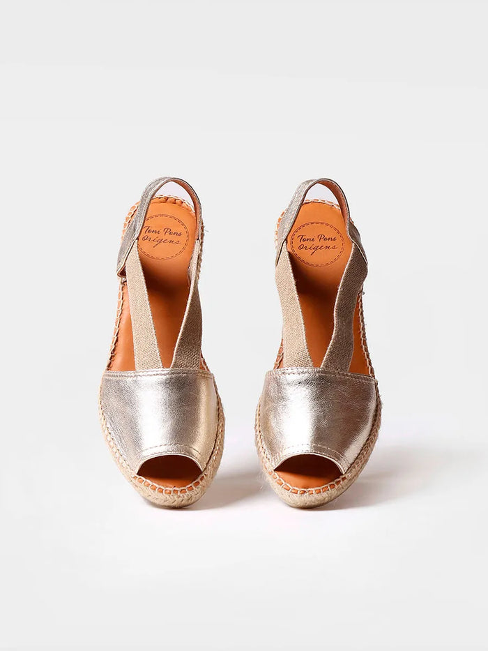 Toni Pons ETNA - Sandalia De Piel Plana Con Elásticos | ETNA