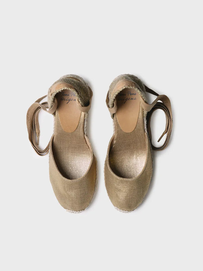 Toni Pons FLORINA - Alpargata Valenciana De Mujer Con Cuña Y Cintas | FLORINA