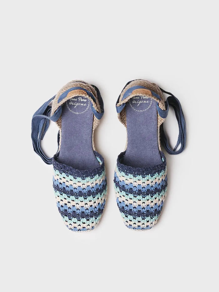 Toni Pons GEORGINA - Alpargata De Cuña De Mujer En Crochet Multicolor | GEORGINA