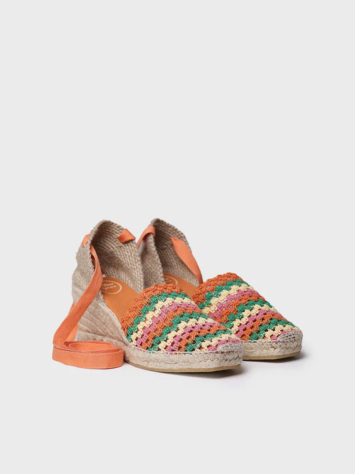 Toni Pons GEORGINA - Alpargata De Cuña De Mujer En Crochet Multicolor | GEORGINA