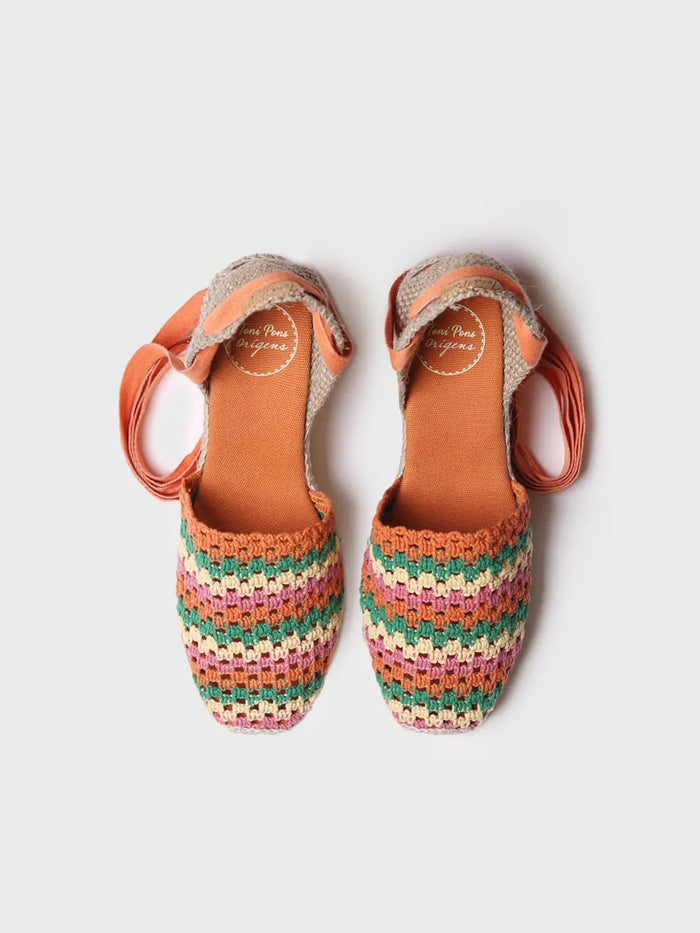 Toni Pons GEORGINA - Alpargata De Cuña De Mujer En Crochet Multicolor | GEORGINA