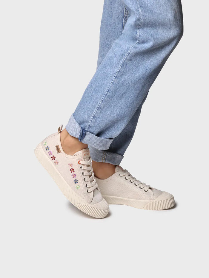 Toni Pons GILDA-EA - Zapatilla Deportiva Baja De Mujer En Algodón Reciclado Y Bordados | GILDA-EA