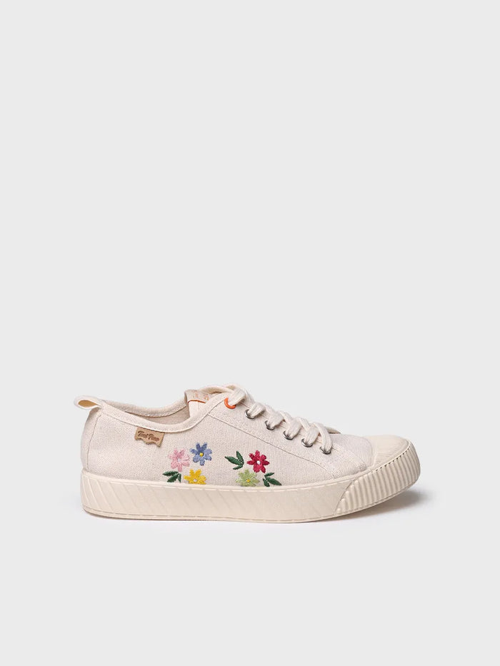 toni pons GILDA-EJ - Zapatilla deportiva baja de mujer en algodón reciclado y bordados | GILDA-EJ