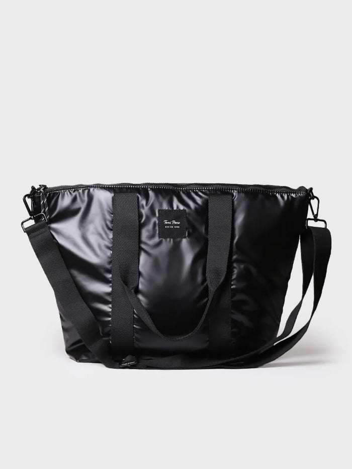 Toni Pons GINNY - Bolso Para Mujer En Material Acolchado Negro Brillante | GINNY