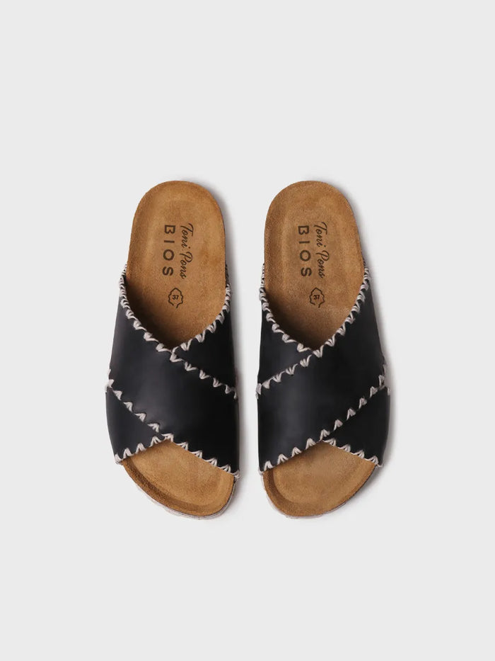 Toni Pons GRIT-PE - Sandalia BIO De Mujer En Cuero Con Tiras Cruzadas | GRIT-PE