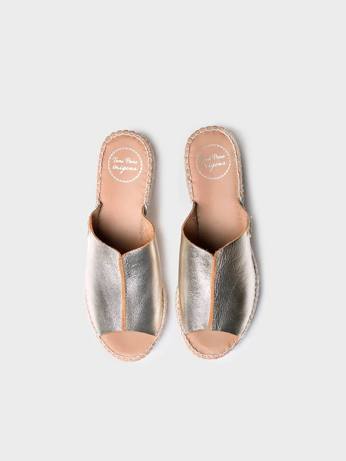 Toni Pons IVONNE - Alpargata De Piel Destalonada En Color Blanco | IVONNE