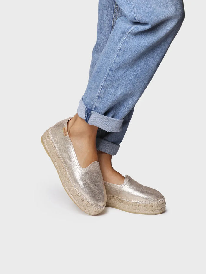 Toni Pons KEIRA - Alpargata Cerrada De Mujer En Serraje Con Suela De Yute | KEIRA