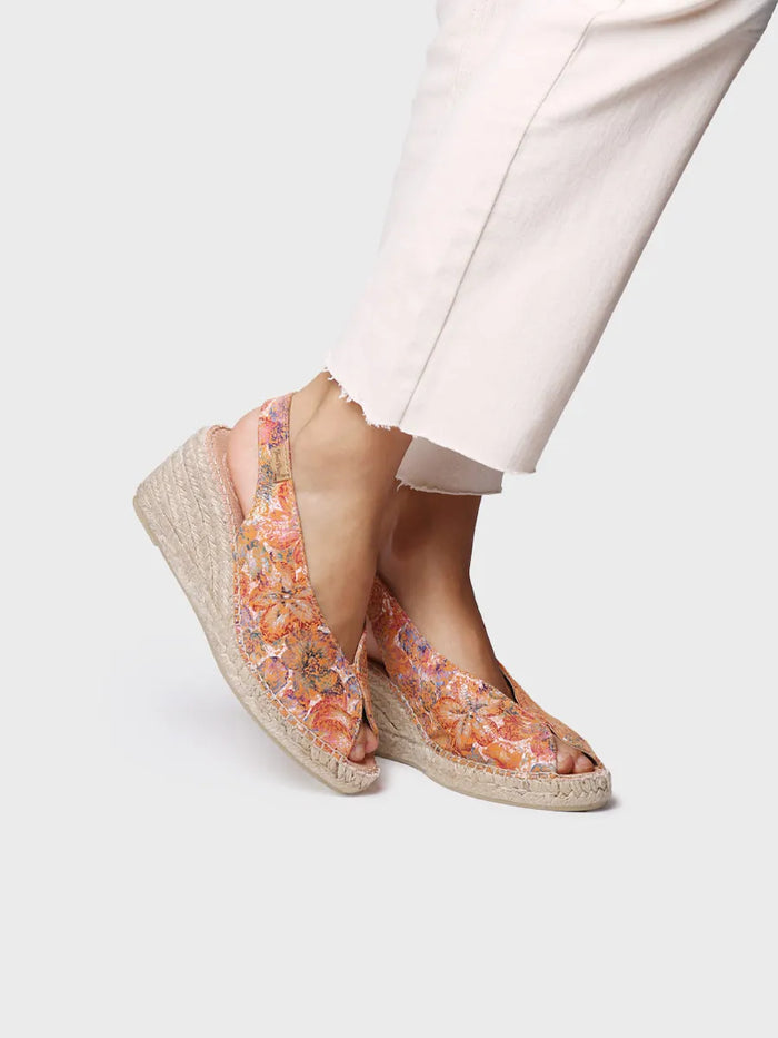 Toni Pons LAILA-LL - Alpargata Peep Toe De Mujer En Piel Multicolor | LAILA-LL