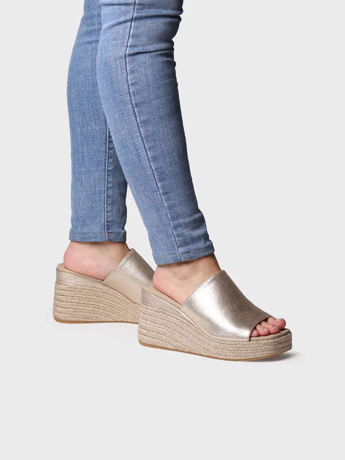 Toni Pons MARLENE - Alpargata Destalonada De Mujer En Serraje Con Cuña | MARLENE