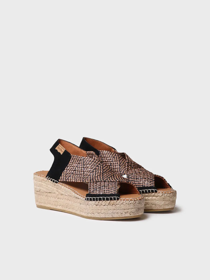 Toni Pons MASAI - Alpargata De Mujer Con Cuña Y Tiras Elásticas Multicolor | MASAI