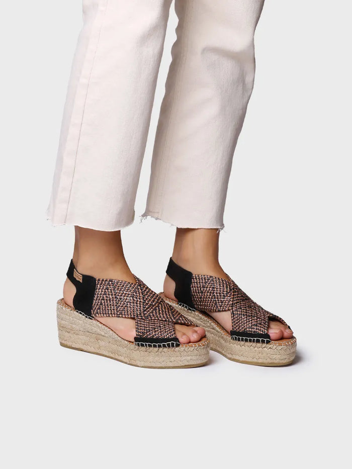 Toni Pons MASAI - Alpargata De Mujer Con Cuña Y Tiras Elásticas Multicolor | MASAI