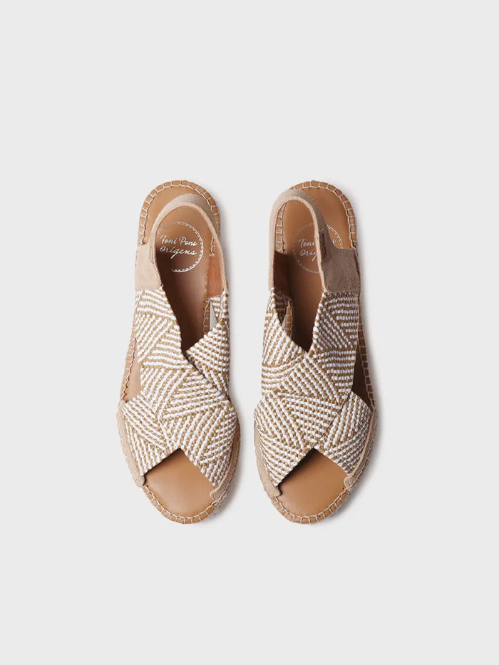 Toni Pons MASAI - Alpargata De Mujer Con Cuña Y Tiras Elásticas Multicolor | MASAI